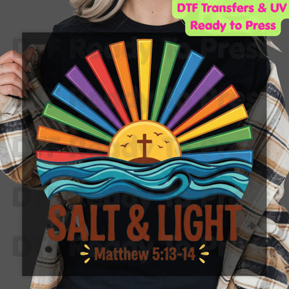 Salt and Light DTF Transfer Ready to Press