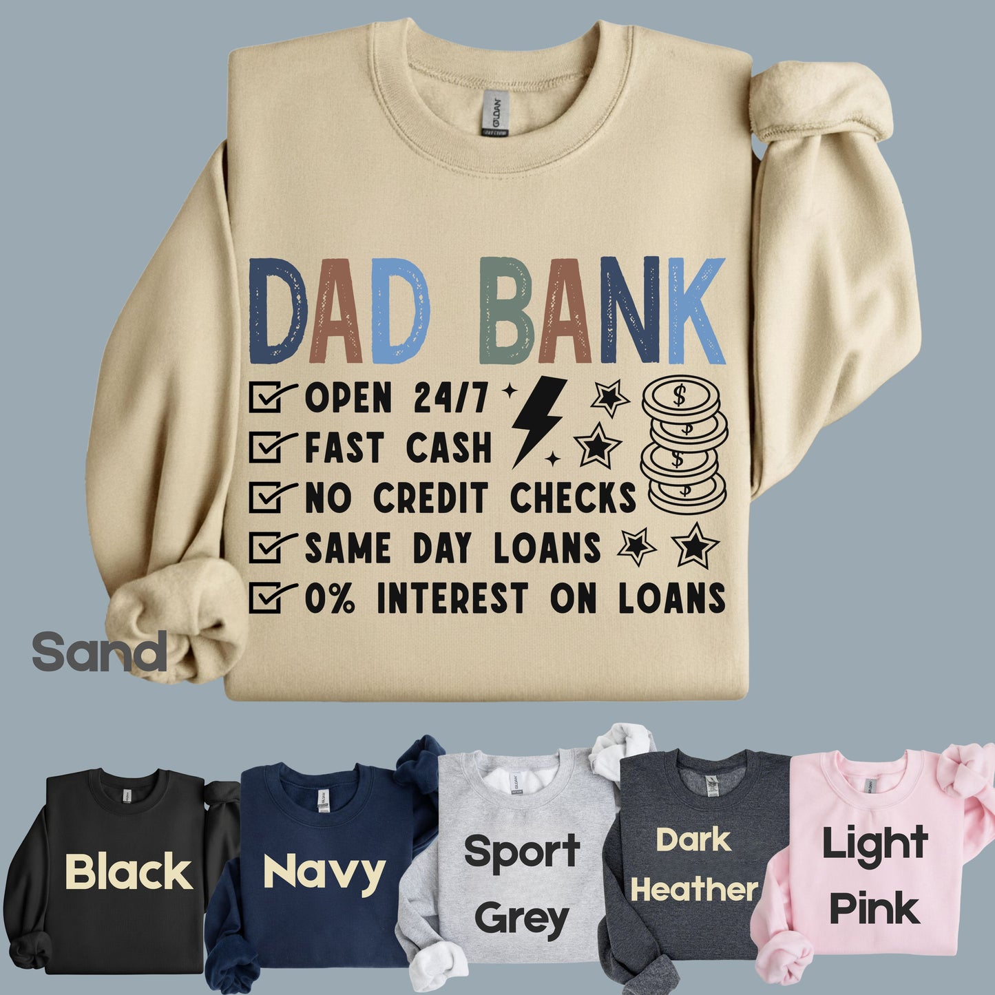 Dad Bank Comfort Colors T Shirt