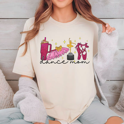 Dance Mom DTF Transfer ready to Press Mothers Day Heat Transfer for Shirts Ballet Mom UV Sticker Prints Mommy Iron on Transfer