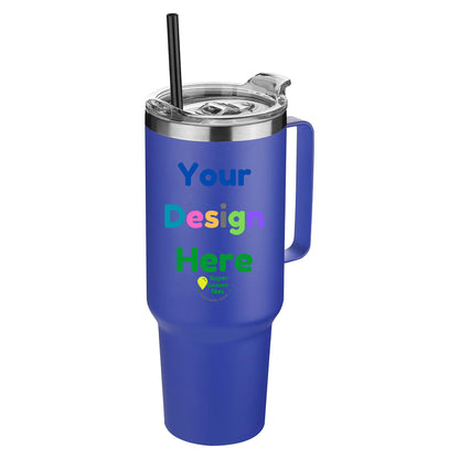 Custom Tumbler Insulated Stainless Steel Tumbler with Handle - 40 oz