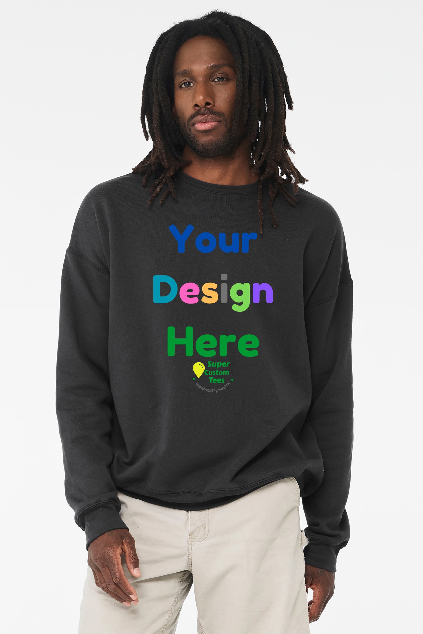 Bella + Canvas 3945 - Unisex Drop Shoulder Fleece Sweatshirt