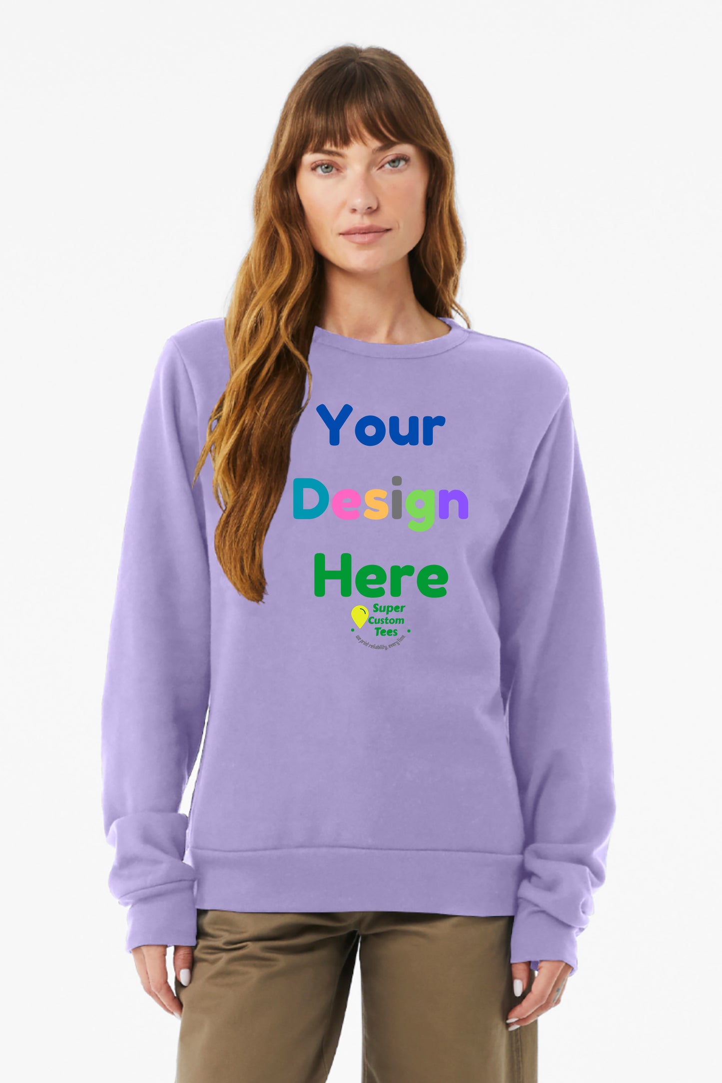 Bella + Canvas 3911 - Unisex Sponge Fleece Classic Crewneck Sweatshirts