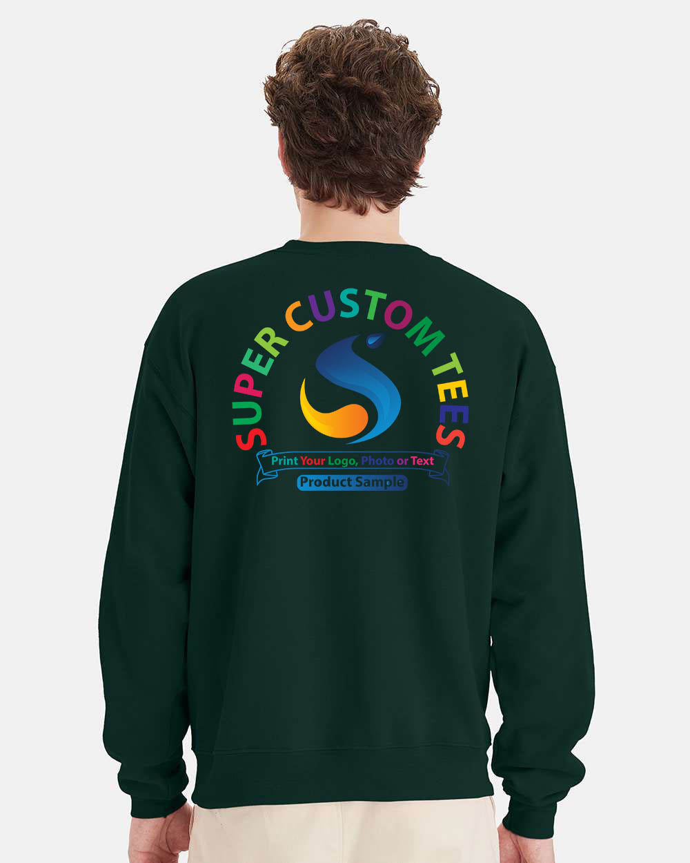 Hanes P1607 - Unisex Ecosmart Crewneck Sweatshirts