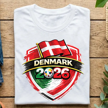 Denmark World Cup T Shirt Soccer Supporter Tees