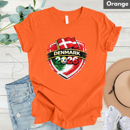 Denmark World Cup T Shirt Soccer Supporter Tees