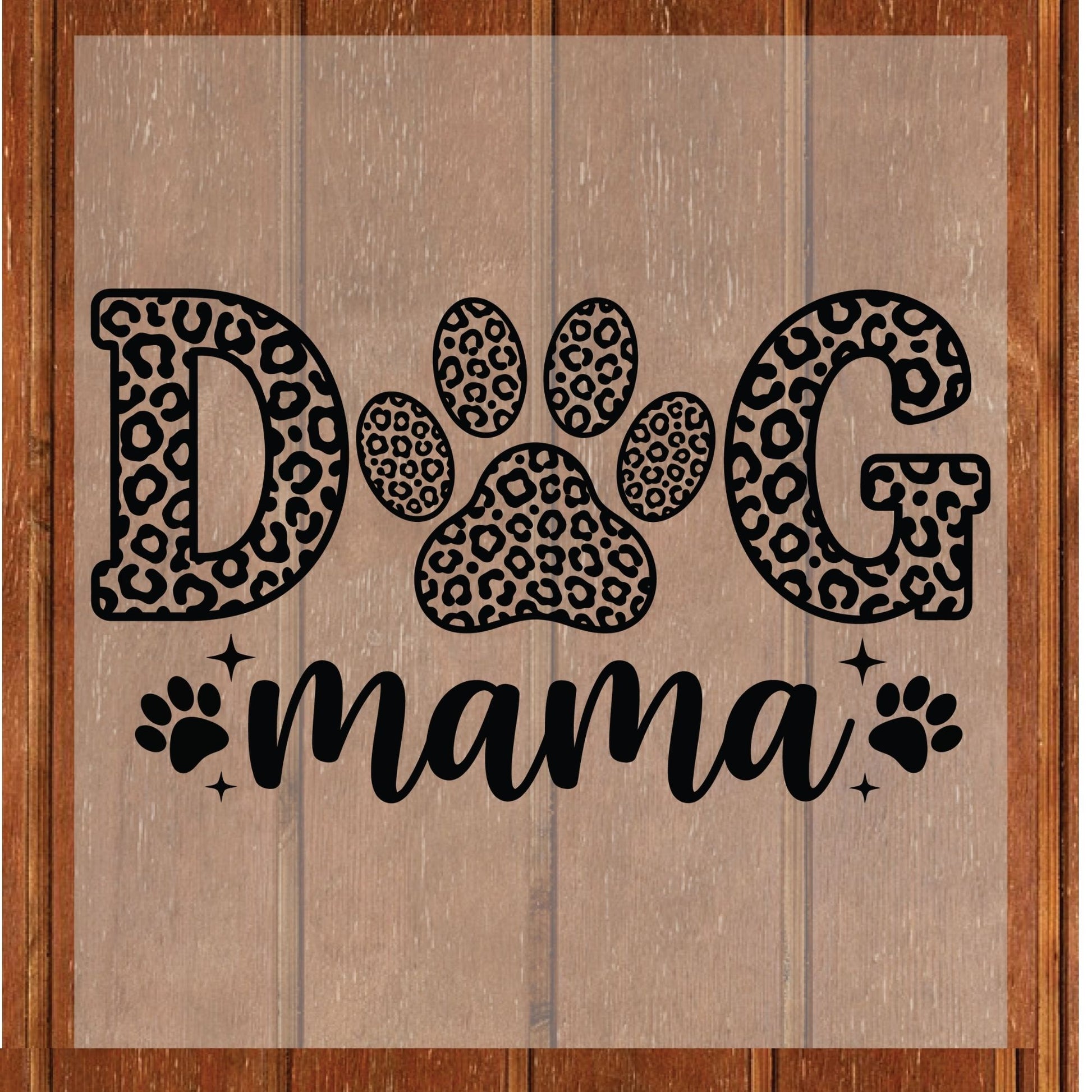 Dog Mama Leopard Paw DTF Transfer ready to Press Mother’s Day Heat Transfer for Shirts Mom UV Sticker Print Mama Iron On Transfer