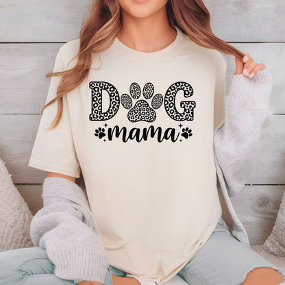 Dog Mama Leopard Paw DTF Transfer ready to Press Mother’s Day Heat Transfer for Shirts Mom UV Sticker Print Mama Iron On Transfer