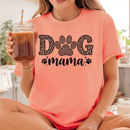 Dog Mama Leopard Paw DTF Transfer ready to Press Mother’s Day Heat Transfer for Shirts Mom UV Sticker Print Mama Iron On Transfer
