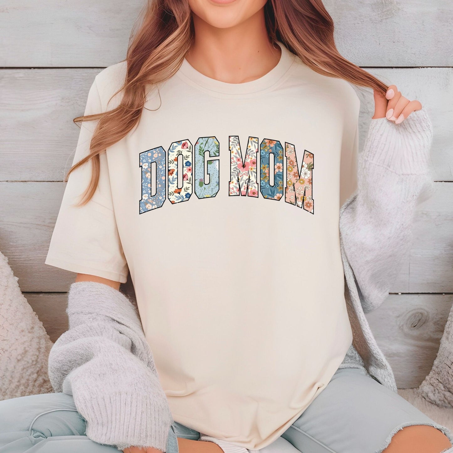 Dog Mom Flower DTF Transfer