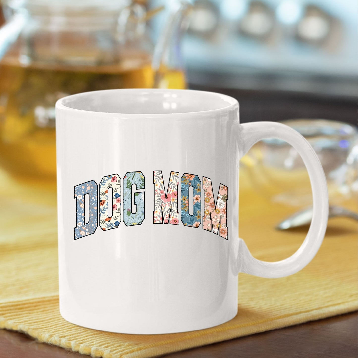Dog Mom Flower DTF Transfer