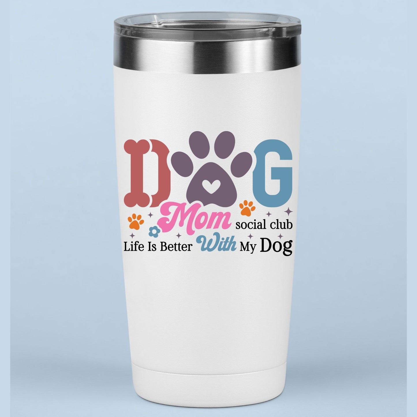 Dog Mom Social Club DTF Transfer ready to Press