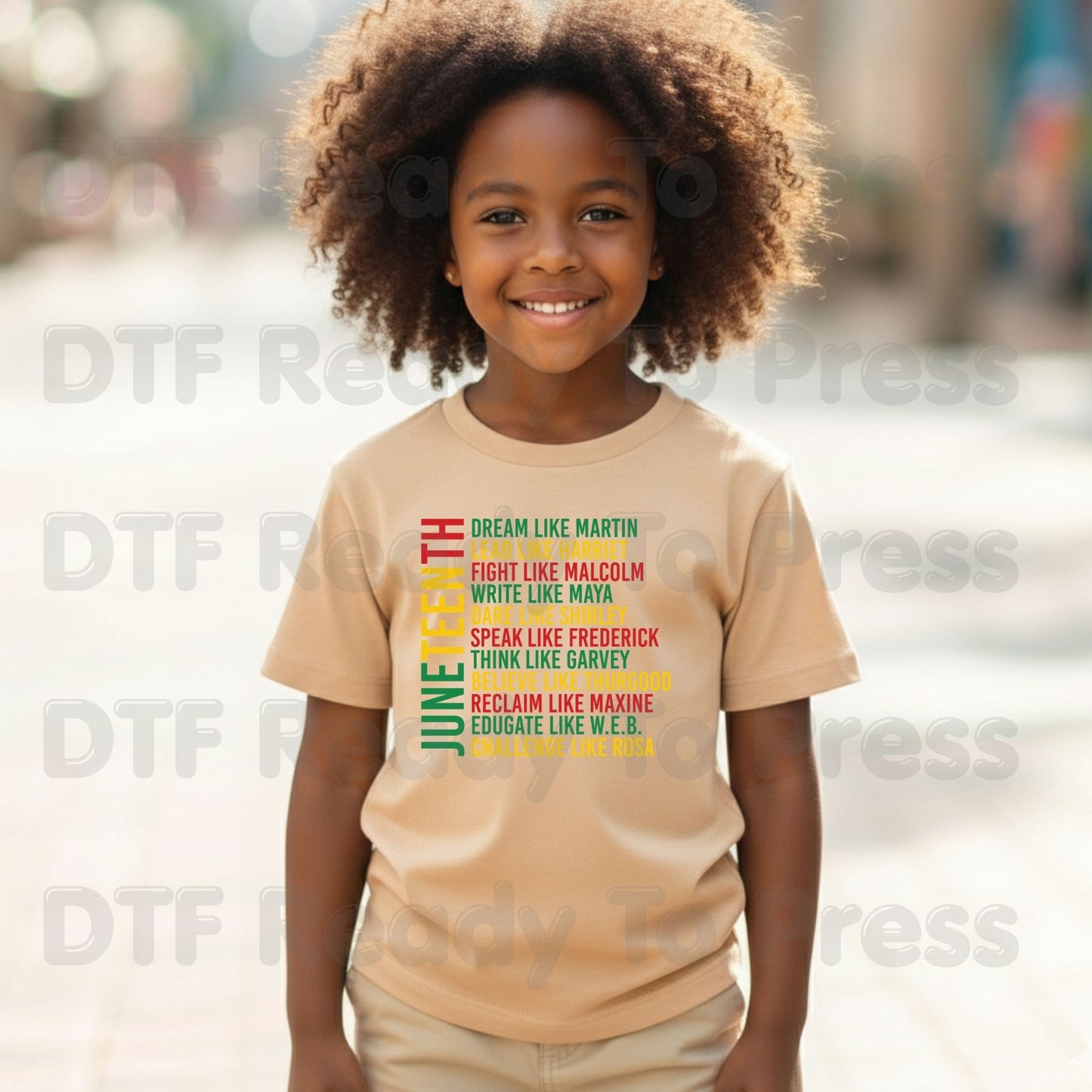 Dream Like Martin Lead Like Harriet Juneteenth DTF Transfer Ready to Press Black Leaders Heat Transfer for Shirts Black History UV Sticker