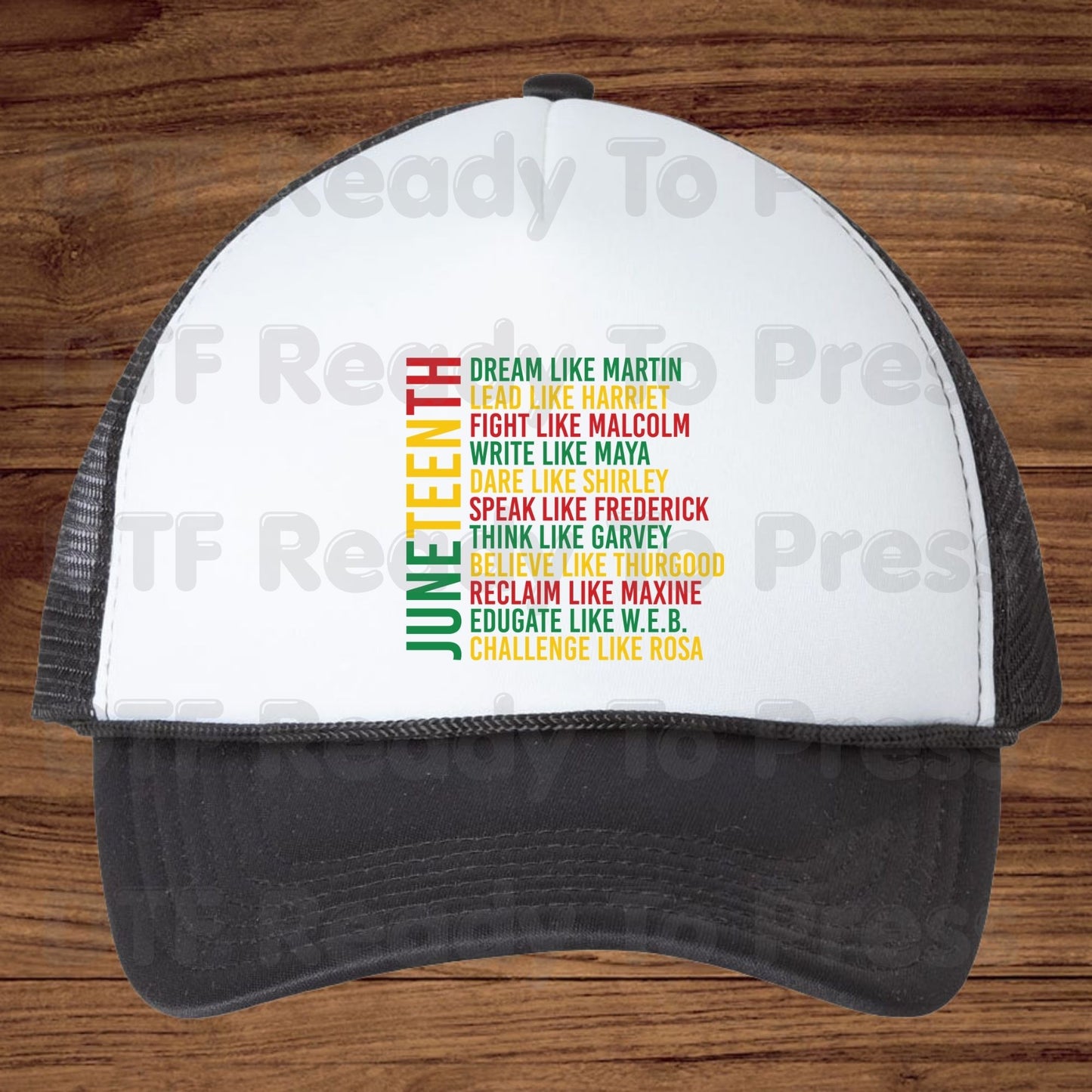 Dream Like Martin Lead Like Harriet Juneteenth DTF Transfer Ready to Press Black Leaders Heat Transfer for Shirts Black History UV Sticker