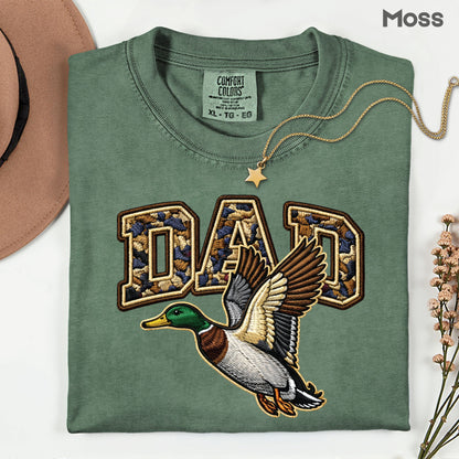 Duck Hunting Camo Dad Comfort Colors T Shirt
