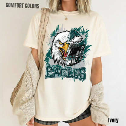 Eagles Shirts Philadelphia Football Fan Shirt Green Game Day Jersey Style Comfort Colors Adult Tee