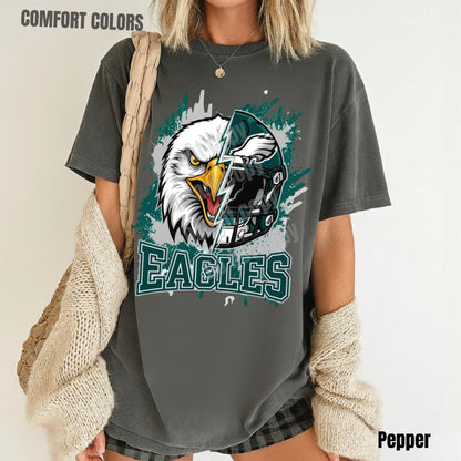 Eagles Shirts Philadelphia Football Fan Shirt Green Game Day Jersey Style Comfort Colors Adult Tee