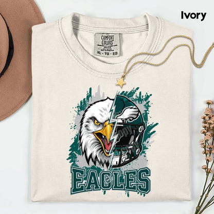 Eagles Shirts Philadelphia Football Fan Shirt Green Game Day Jersey Style Comfort Colors Adult Tee