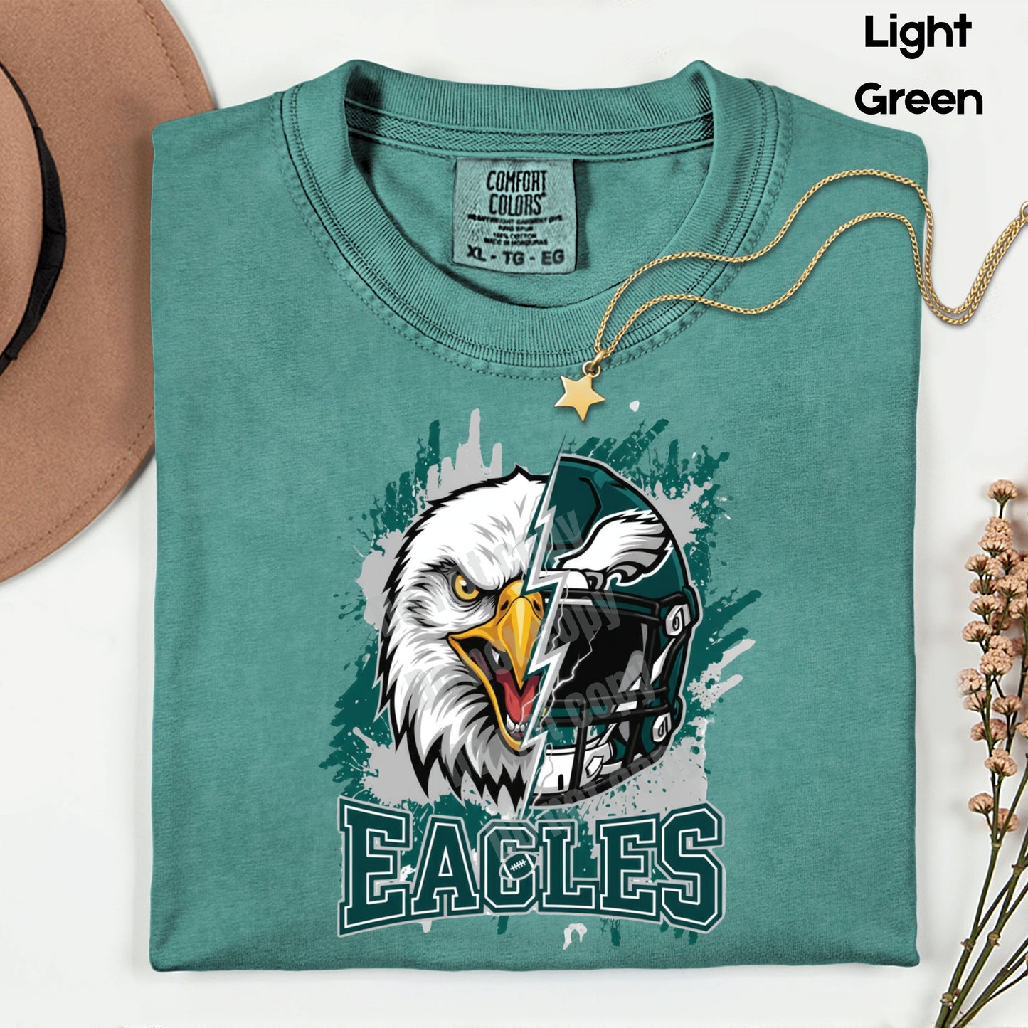 Eagles Shirts Philadelphia Football Fan Shirt Green Game Day Jersey Style Comfort Colors Adult Tee