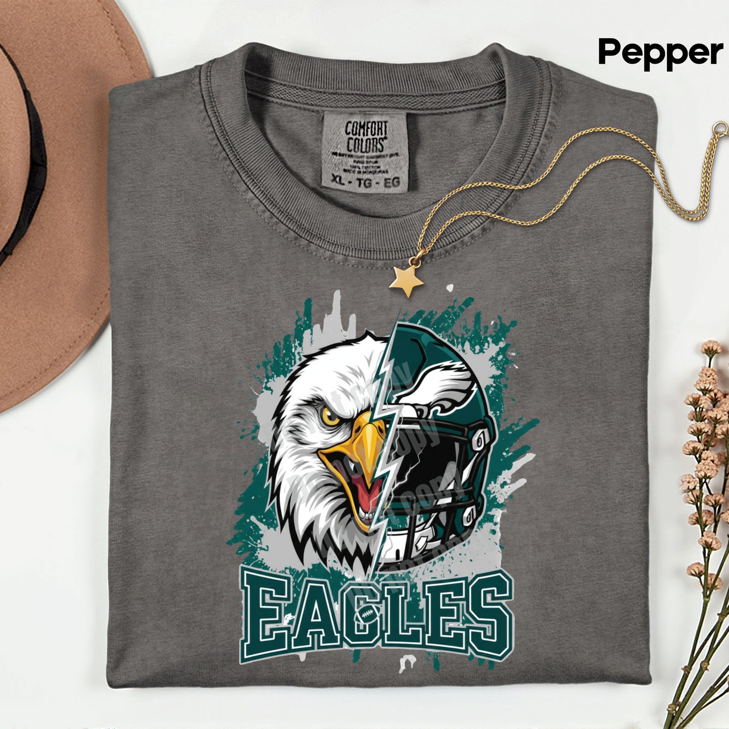 Eagles Shirts Philadelphia Football Fan Shirt Green Game Day Jersey Style Comfort Colors Adult Tee