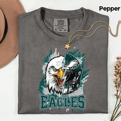 Eagles Shirts Philadelphia Football Fan Shirt Green Game Day Jersey Style Comfort Colors Adult Tee