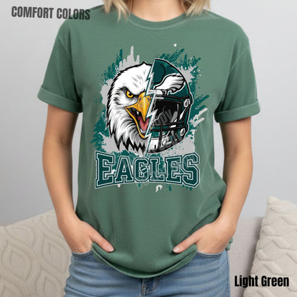 Eagles Shirts Philadelphia Football Fan Shirt Green Game Day Jersey Style Comfort Colors Adult Tee