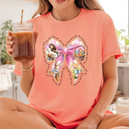 Easter Coquette Bow DTF Transfer ready to Press