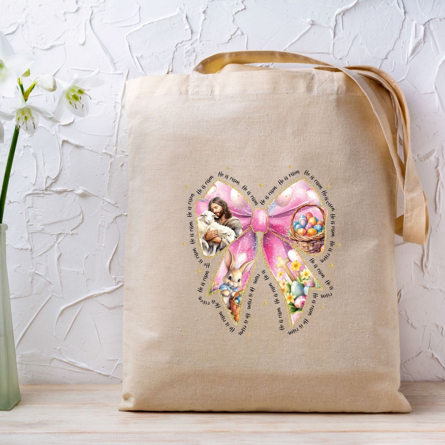 Easter Coquette Bow DTF Transfer ready to Press