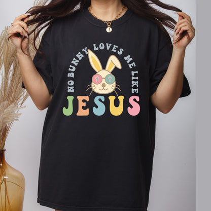 Easter DTF Transfer ready to Press No Bunny Loves Me like Jesus Heat Transfer for Shirts Bible Verse UV Sticker Prints