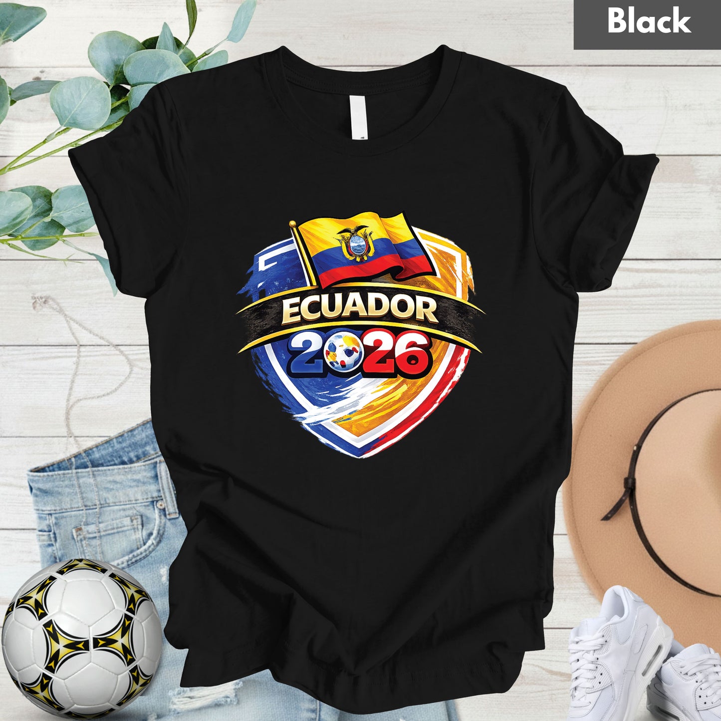 Ecuador 2026 World Cup T Shirt Soccer Supporter Tees