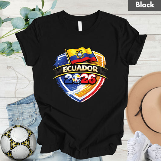 Ecuador 2026 World Cup T Shirt Soccer Supporter Tees