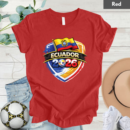 Ecuador 2026 World Cup T Shirt Soccer Supporter Tees
