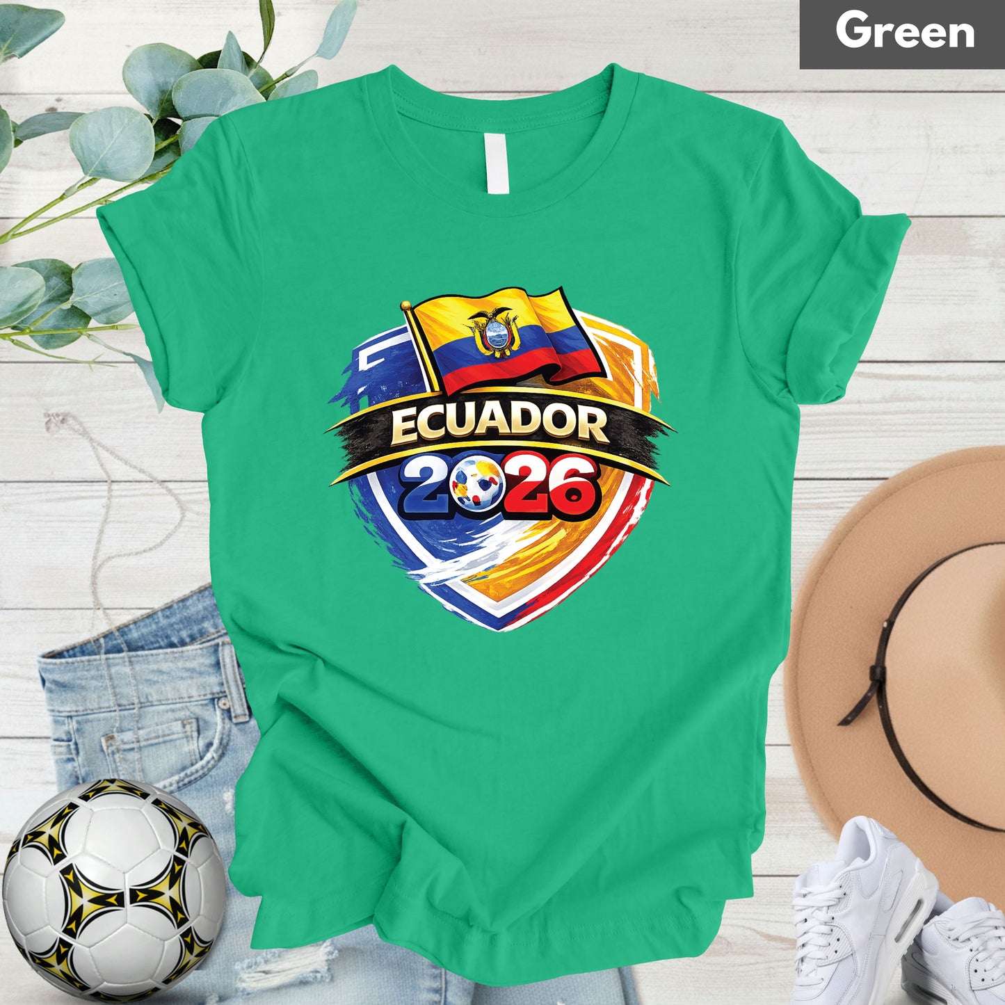 Ecuador 2026 World Cup T Shirt Soccer Supporter Tees