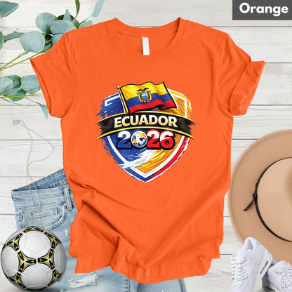 Ecuador 2026 World Cup T Shirt Soccer Supporter Tees