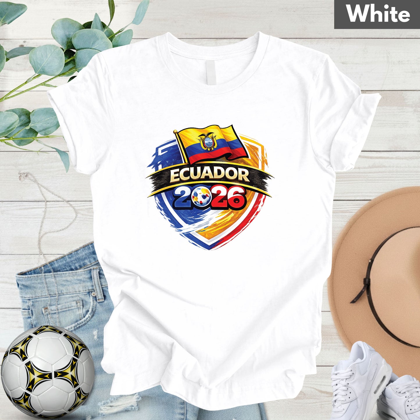 Ecuador 2026 World Cup T Shirt Soccer Supporter Tees