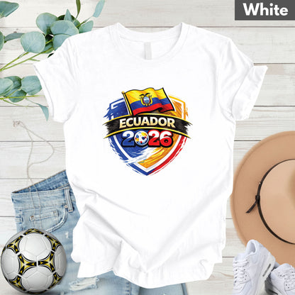 Ecuador 2026 World Cup T Shirt Soccer Supporter Tees
