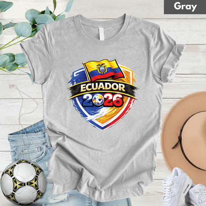 Ecuador 2026 World Cup T Shirt Soccer Supporter Tees