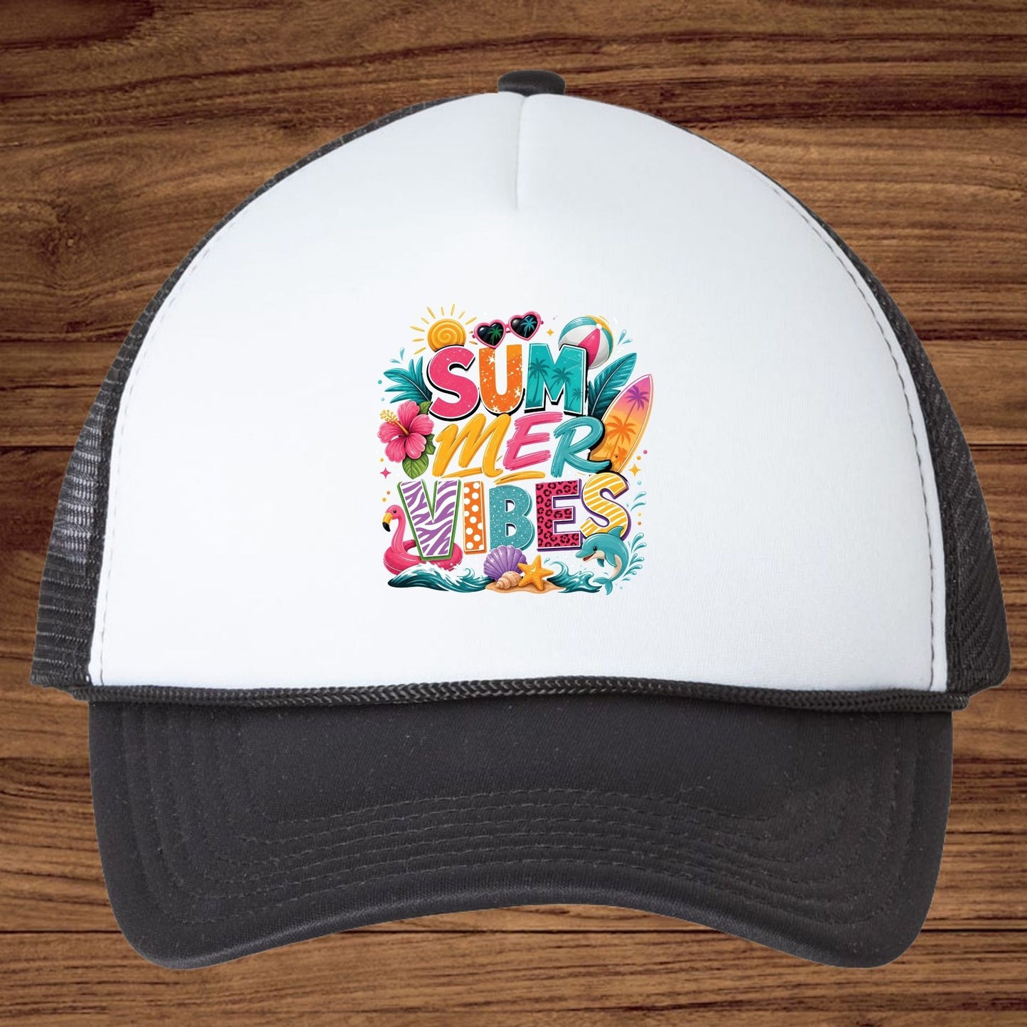 Endless Summer Retro Sunset DTF Transfer Ready to Press Beach Vacation UV DTF Sticker Coconut Drink Heat Transfer for Shirts