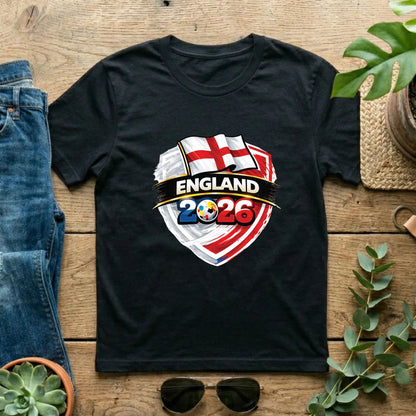 England World Cup T Shirt Soccer Supporter Tees English Football Fan Apparel