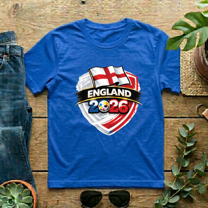 England World Cup T Shirt Soccer Supporter Tees English Football Fan Apparel