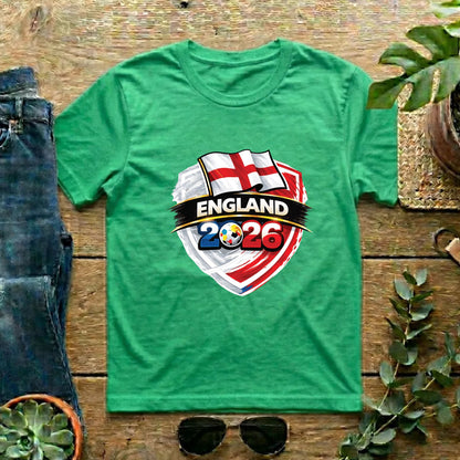 England World Cup T Shirt Soccer Supporter Tees English Football Fan Apparel