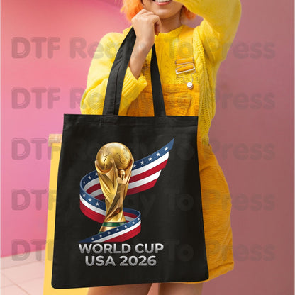 FIFA World Cup 2026 DTF Transfer Ready to Press Soccer Ball USA Canada Mexico Football Shirt Design Heat Transfer Fan Gift UV Sticker