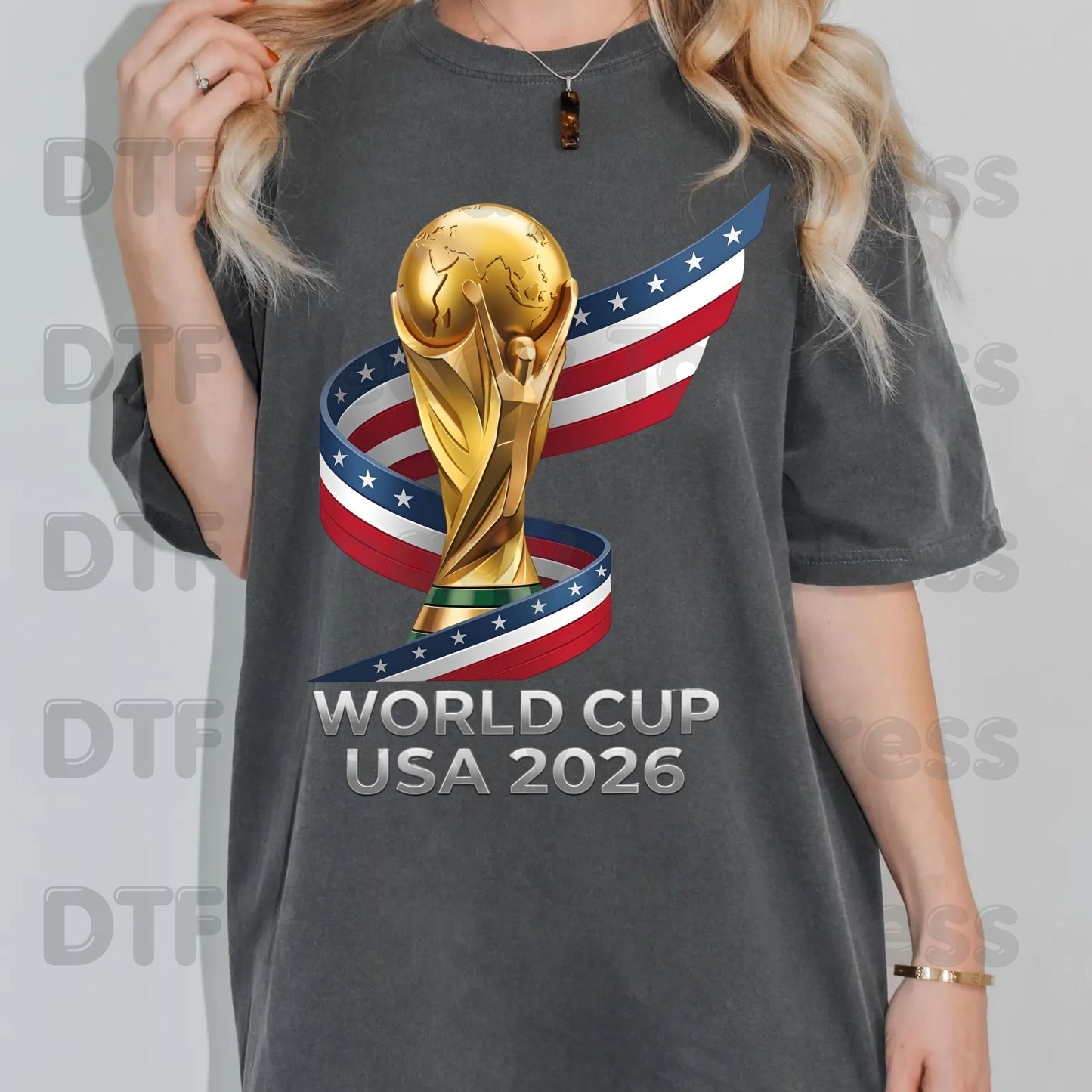 FIFA World Cup 2026 DTF Transfer Ready to Press Soccer Ball USA Canada Mexico Football Shirt Design Heat Transfer Fan Gift UV Sticker