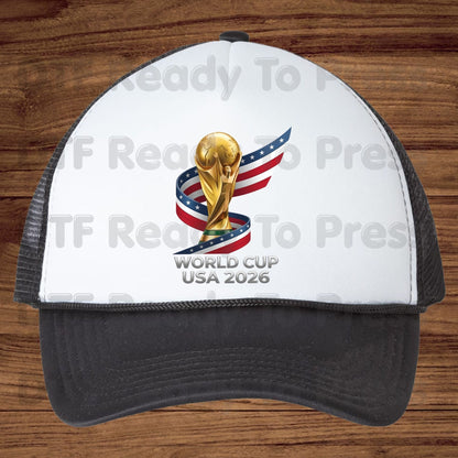 FIFA World Cup 2026 DTF Transfer Ready to Press Soccer Ball USA Canada Mexico Football Shirt Design Heat Transfer Fan Gift UV Sticker