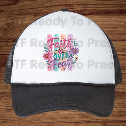 Faith Over Fear DTF Transfer Ready to Press