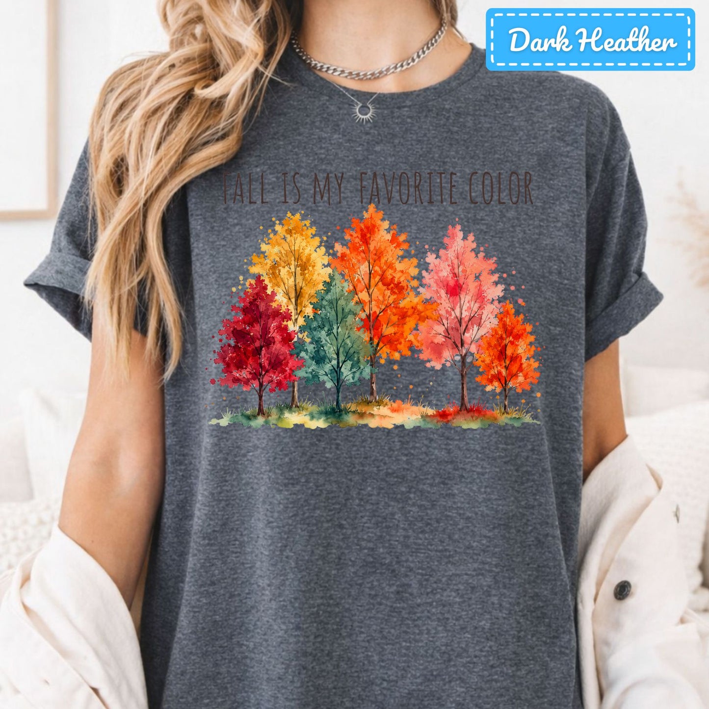 Fall Is My Favorite Color T-Shirt, Watercolor Foliage Sweatshirt, Autumn Tree Tee
