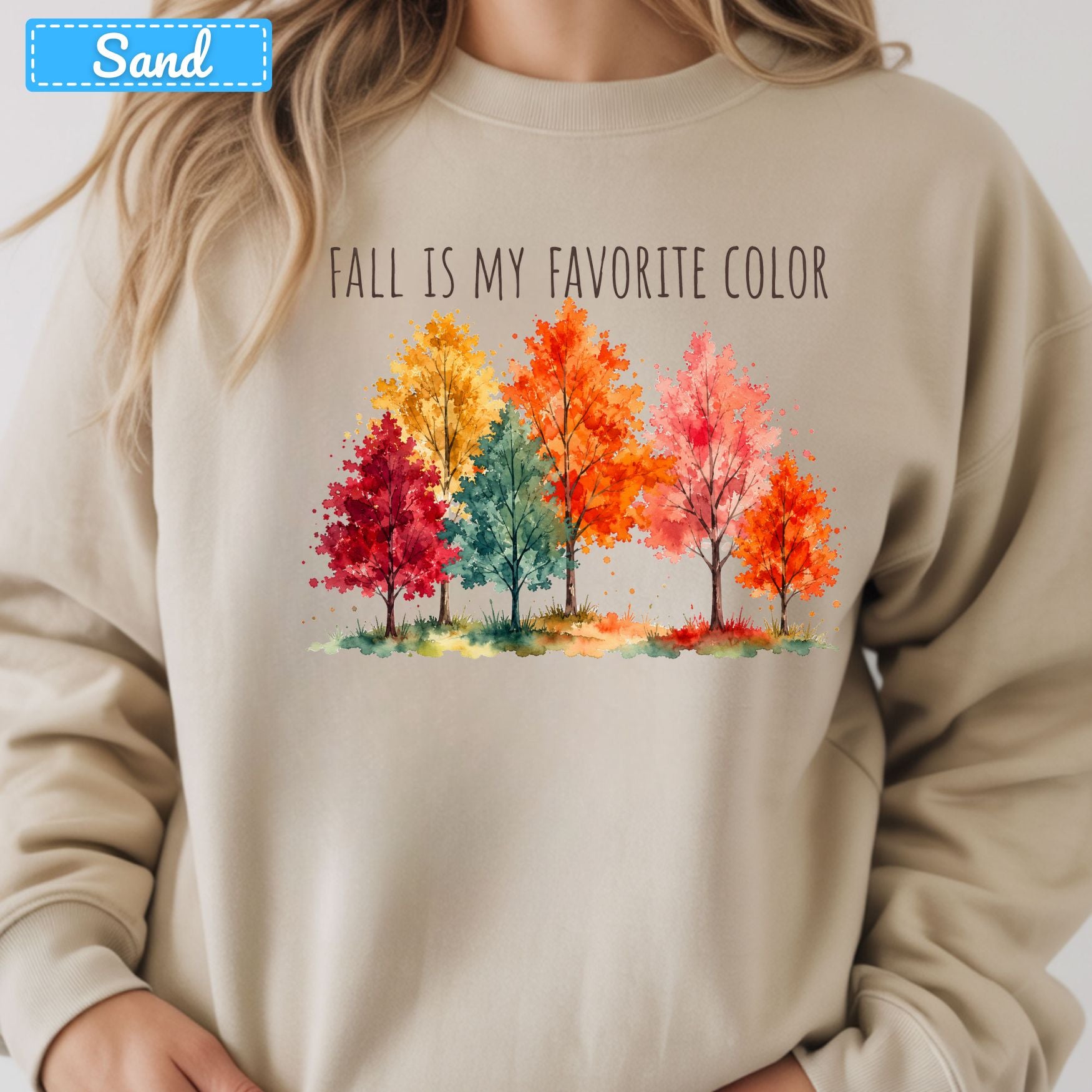 Fall Is My Favorite Color T-Shirt, Watercolor Foliage Sweatshirt, Autumn Tree Tee