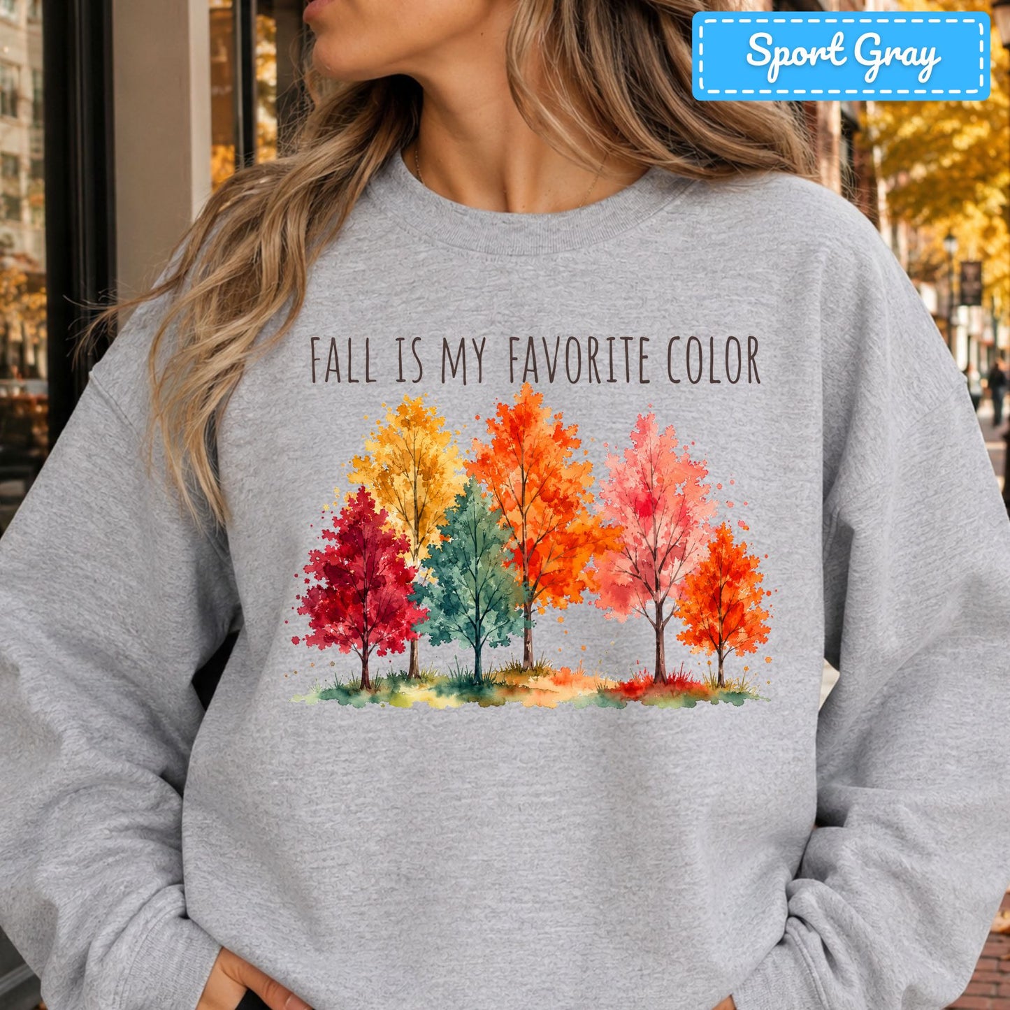 Fall Is My Favorite Color T-Shirt, Watercolor Foliage Sweatshirt, Autumn Tree Tee