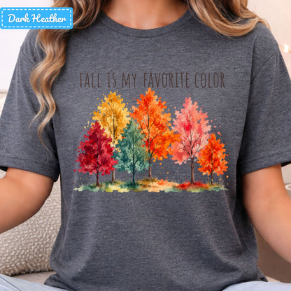 Fall Is My Favorite Color T-Shirt, Watercolor Foliage Sweatshirt, Autumn Tree Tee