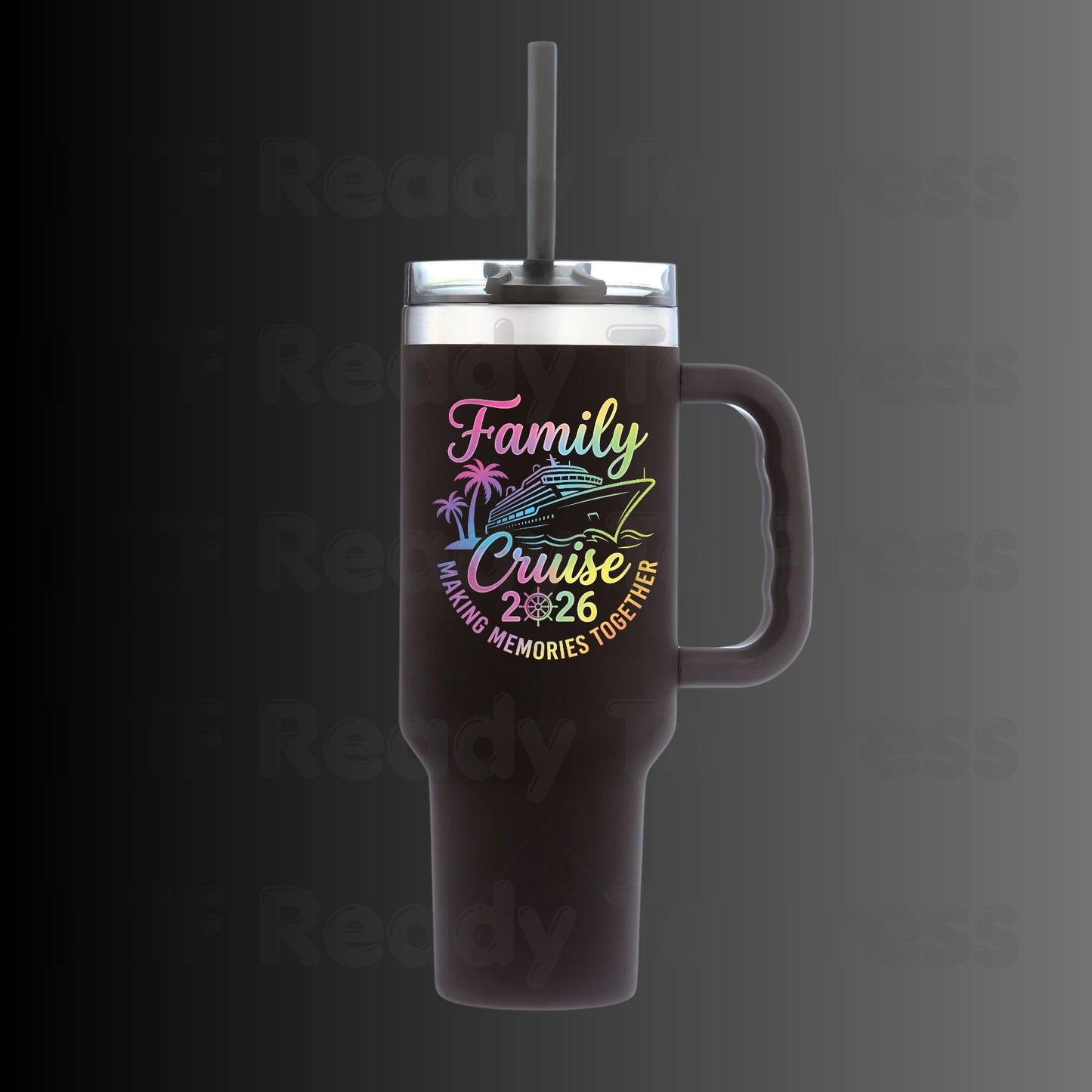 Family Cruise 2026 Making Memories Together DTF Transfer Ready to Press Ship Palm Trees Heat Transfer for Shirts UV Sticker Prints