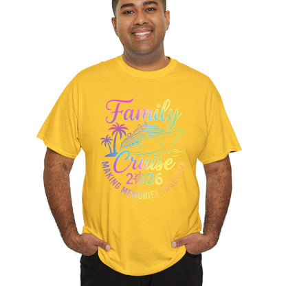 Family Cruise 2026 T Shirt Making Memories Together Tee Family Vacation Shirts Adult Youth Toddler Cruise Trip Gift Matching Family Outfits